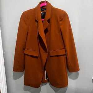 Zara tan long blazer
